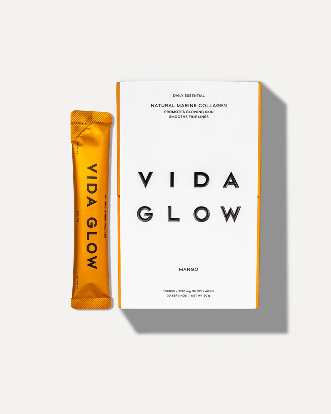 Vida Glow Natural Marine Collagen Sachets Mango